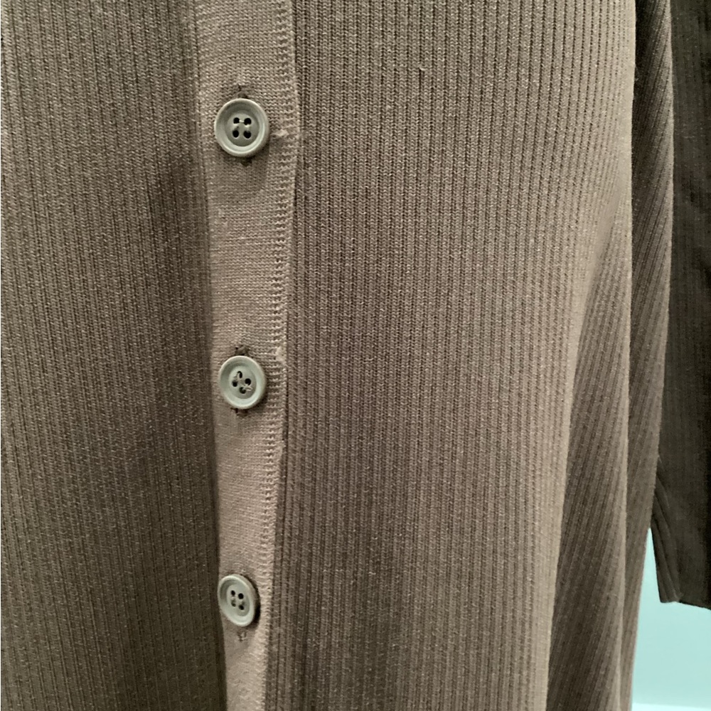 The Drop Ribbed Button Down Dress - Picture 6 of 9